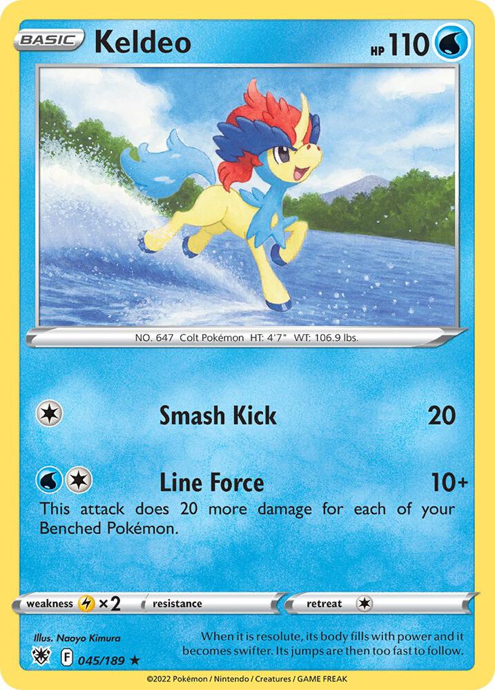 Keldeo 045/189 card from Deck Exclusives