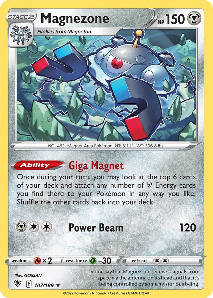 Magnezone 107/189 card from Deck Exclusives