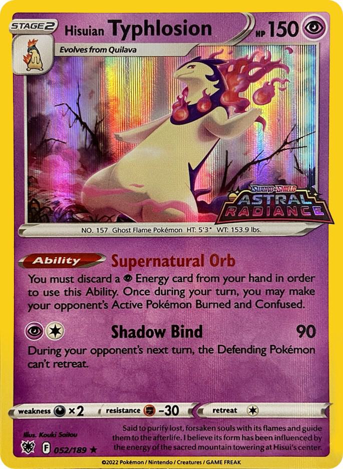 Hisuian Typhlosion (GameStop Exclusive) 052/189 card from Miscellaneous Cards & Products