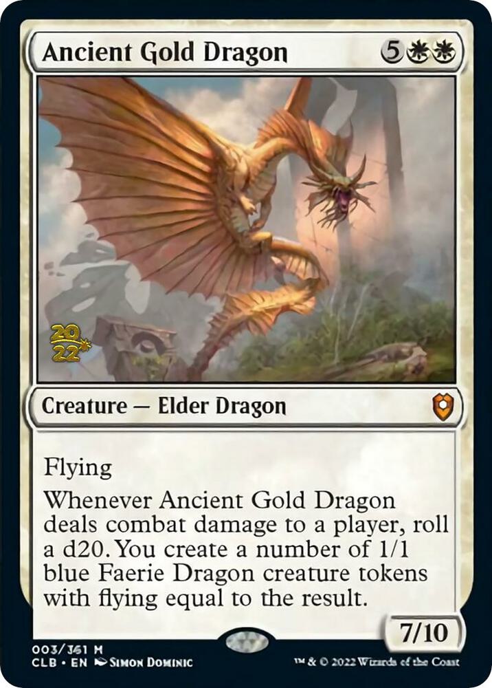 Ancient Gold Dragon 3 card from Prerelease Cards