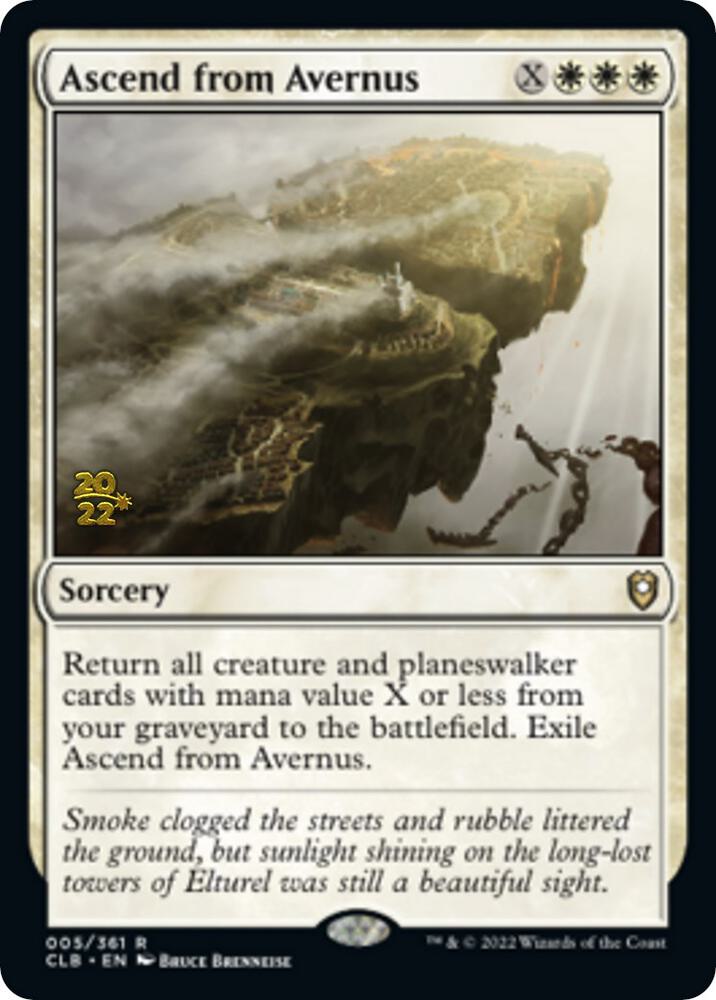 Ascend from Avernus 5 card from Prerelease Cards