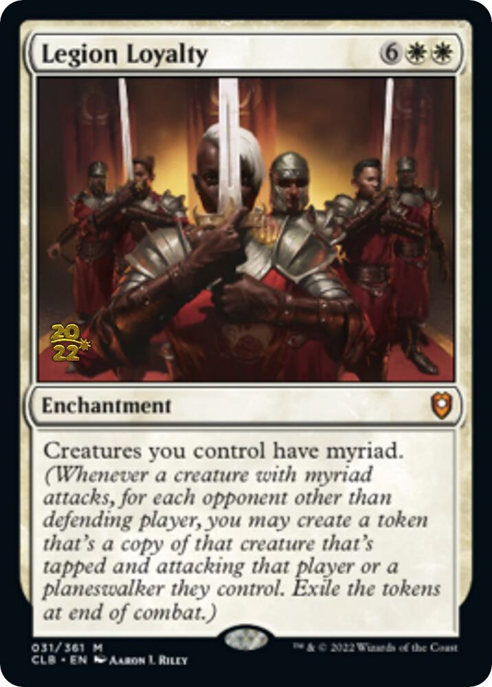 Legion Loyalty 31 card from Prerelease Cards