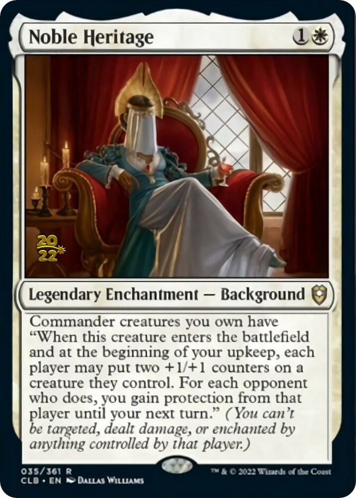 Noble Heritage 35 card from Prerelease Cards