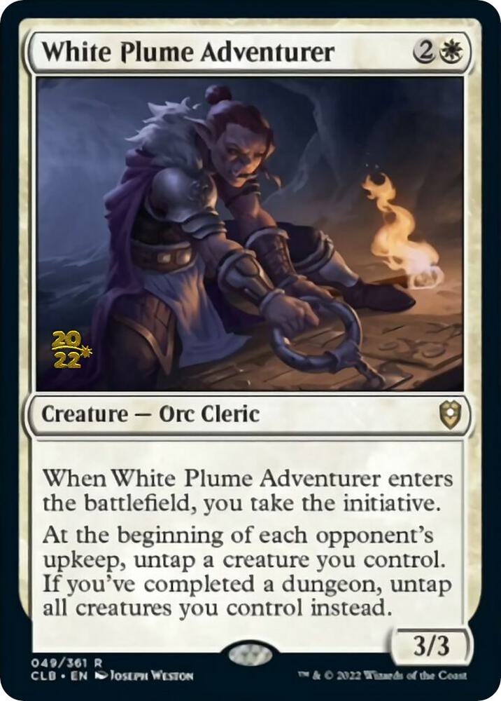 White Plume Adventurer 49 card from Prerelease Cards
