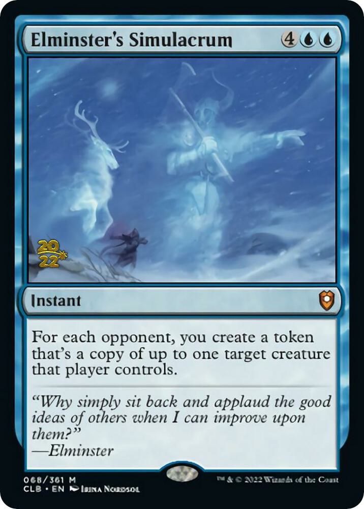 Elminster's Simulacrum 68 card from Prerelease Cards
