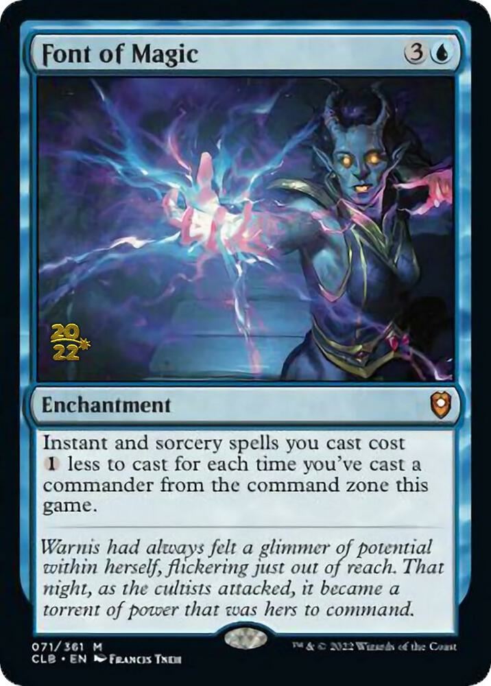 Font of Magic 71 card from Prerelease Cards