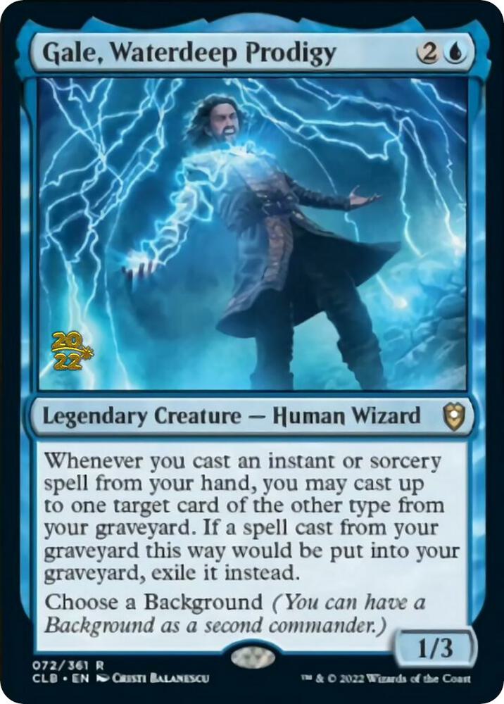 Gale, Waterdeep Prodigy 72 card from Prerelease Cards