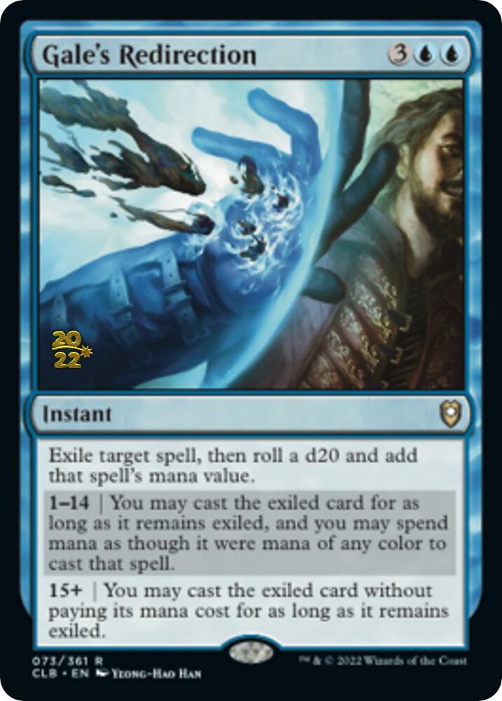 Gale's Redirection 73 card from Prerelease Cards