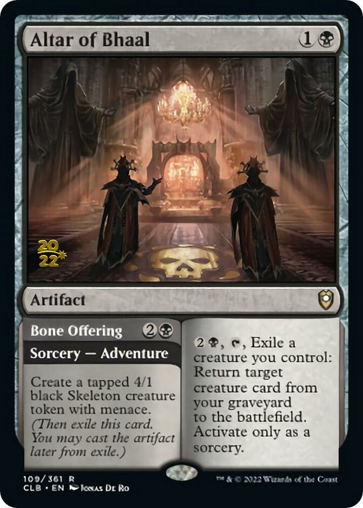 Altar of Bhaal 109 card from Prerelease Cards
