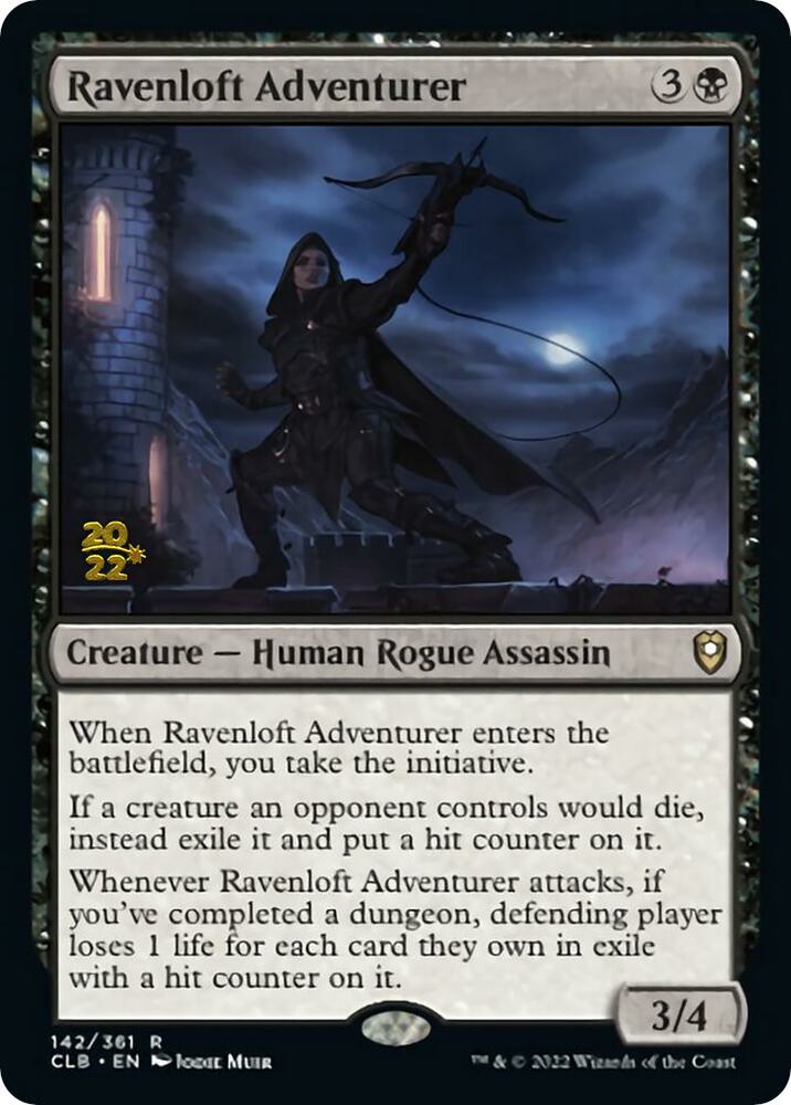 Ravenloft Adventurer 142 card from Prerelease Cards