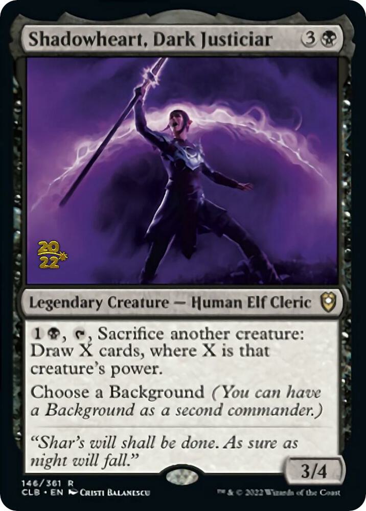 Shadowheart, Dark Justiciar 146 card from Prerelease Cards