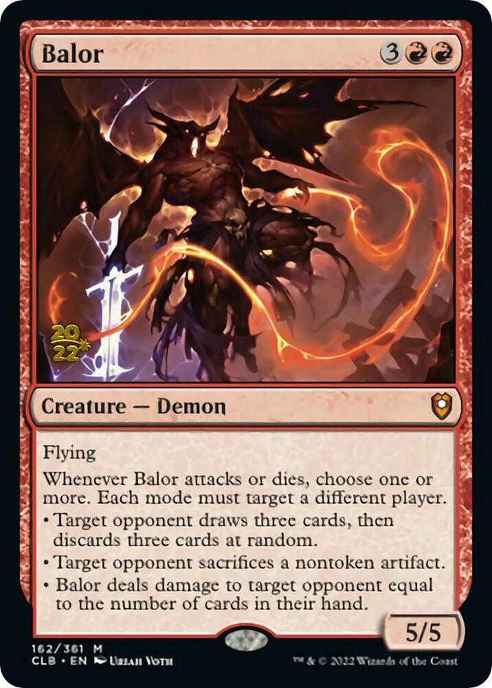 Balor 162 card from Prerelease Cards