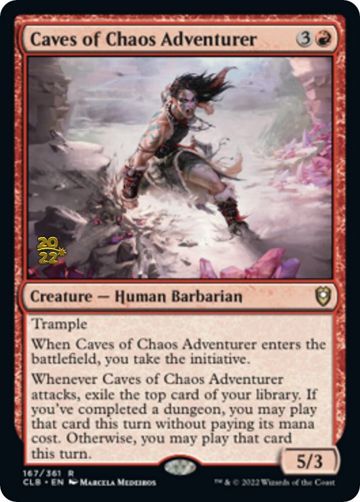 Caves of Chaos Adventurer 167 card from Prerelease Cards