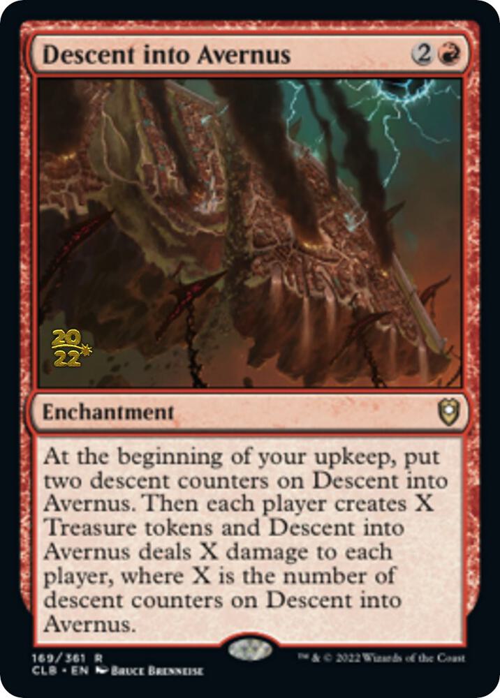 Descent into Avernus 169 card from Prerelease Cards