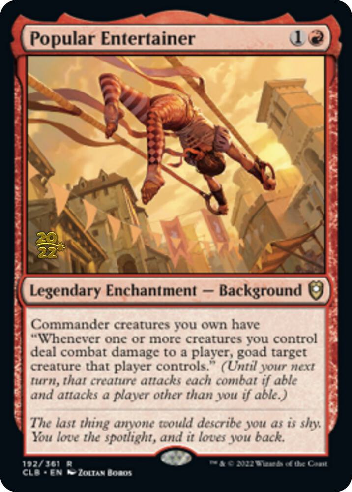 Popular Entertainer 192 card from Prerelease Cards