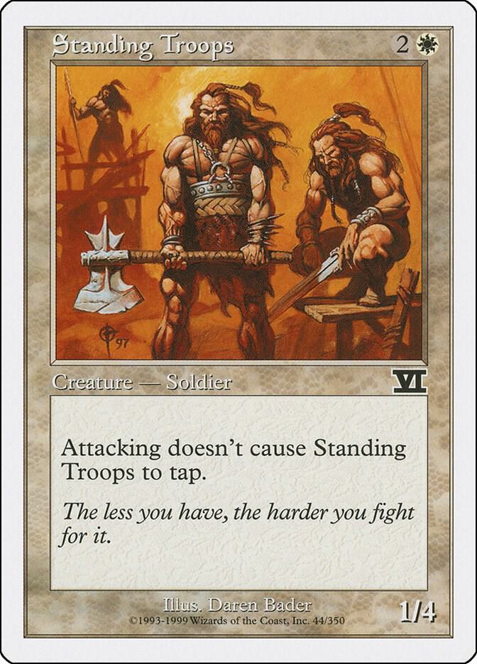 Standing Troops 44 card from Classic Sixth Edition