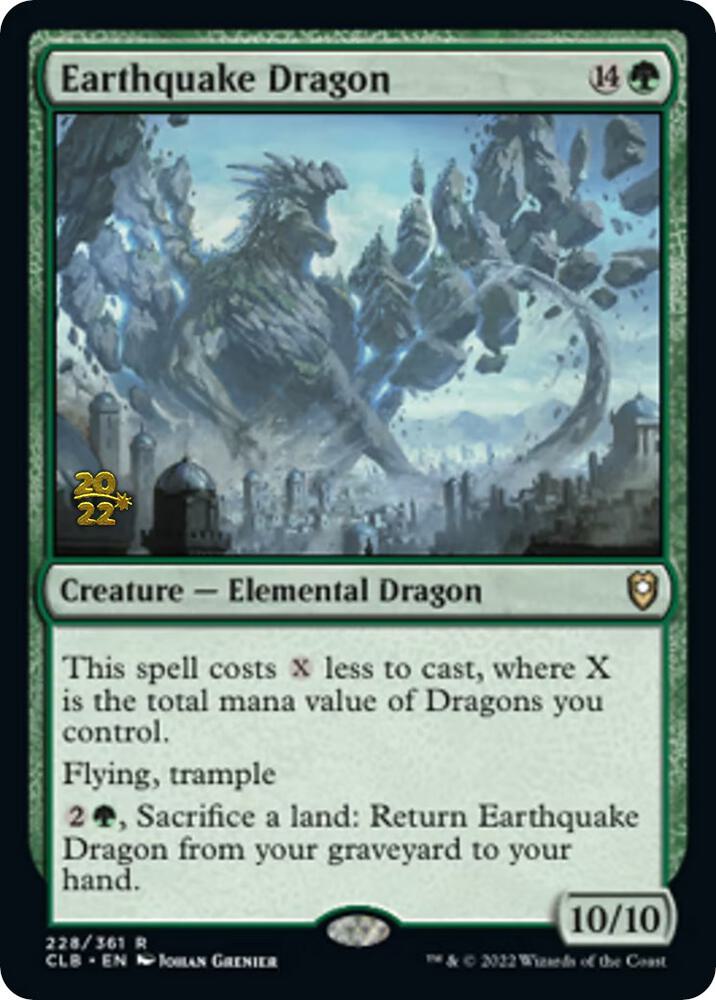 Earthquake Dragon 228 card from Prerelease Cards