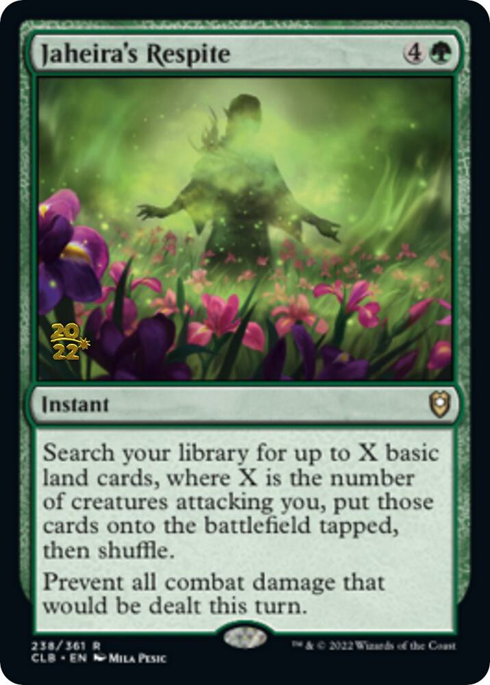 Jaheira's Respite 238 card from Prerelease Cards