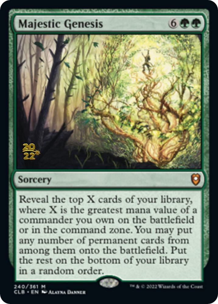 Majestic Genesis 240 card from Prerelease Cards