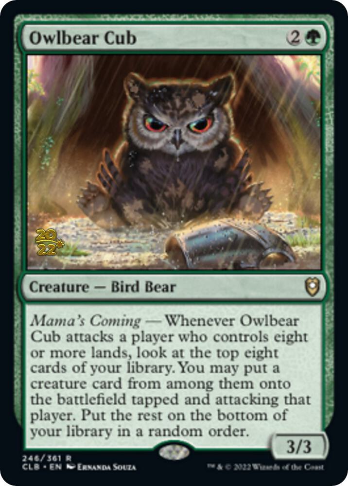 Owlbear Cub 246 card from Prerelease Cards