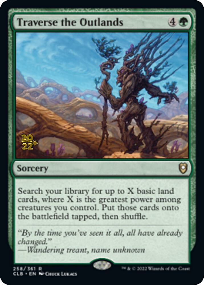Traverse the Outlands 258 card from Prerelease Cards