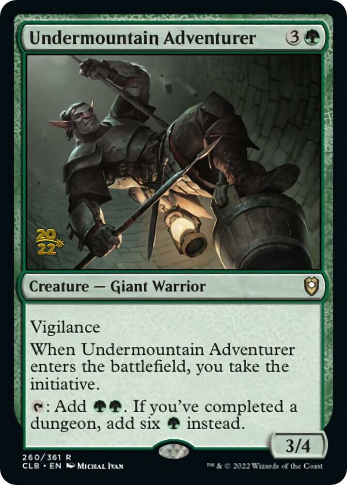 Undermountain Adventurer 260 card from Prerelease Cards