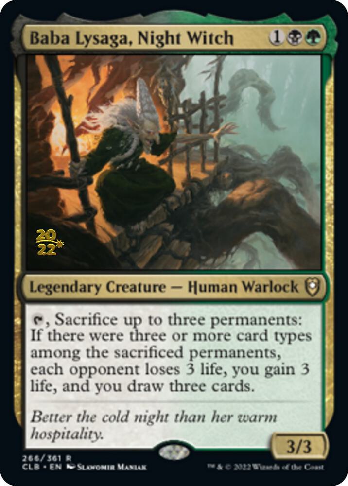 Baba Lysaga, Night Witch 266 card from Prerelease Cards