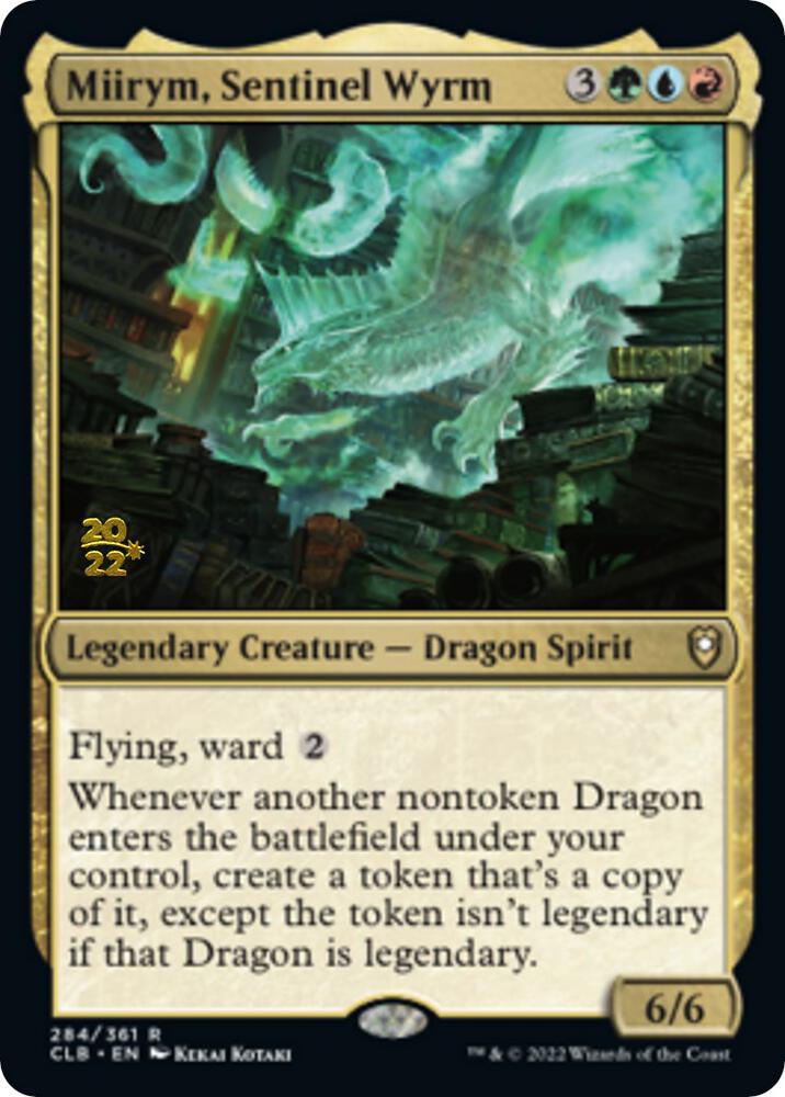 Miirym, Sentinel Wyrm 284 card from Prerelease Cards