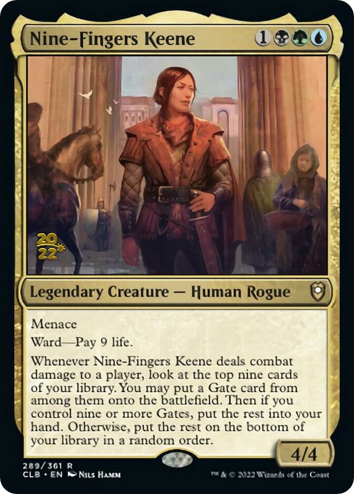 Nine-Fingers Keene 289 card from Prerelease Cards