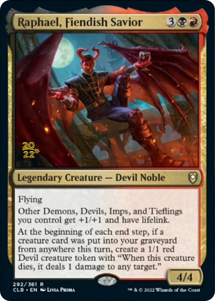 Raphael, Fiendish Savior 292 card from Prerelease Cards