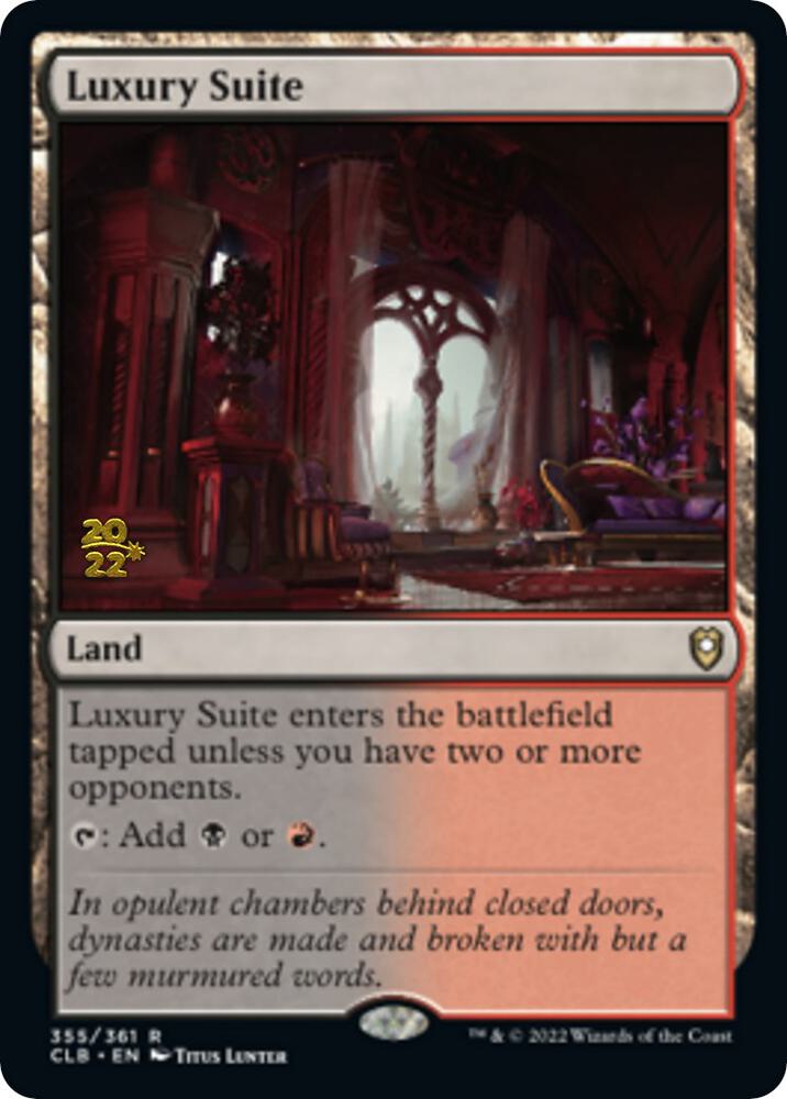 Luxury Suite 355 card from Prerelease Cards