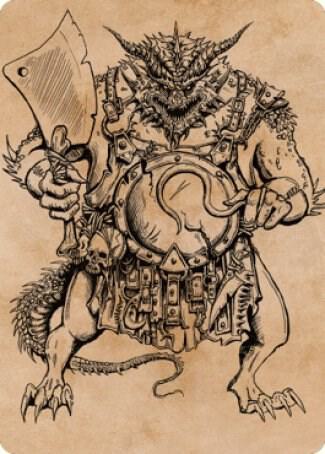 Thrakkus the Butcher Art Card 77 card from Art Series: Commander Legends: Battle for Baldur's Gate