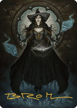 Tasha, the Witch Queen Art Card (76/81) (Gold-Stamped Signature) card from Art Series: Commander Legends: Battle for Baldur's Gate