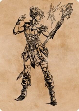 Neera, Wild Mage Art Card 74 card from Art Series: Commander Legends: Battle for Baldur's Gate