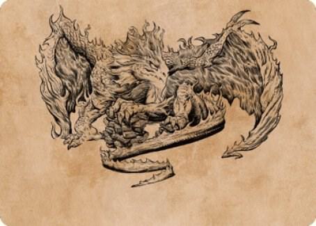 Miirym, Sentinel Wyrm Art Card 71 card from Art Series: Commander Legends: Battle for Baldur's Gate
