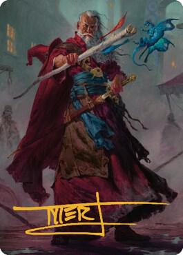 Elminster Art Card (64/81) (Gold-Stamped Signature) card from Art Series: Commander Legends: Battle for Baldur's Gate