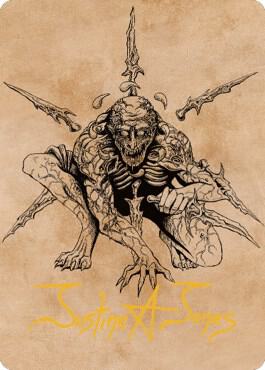Bhaal, Lord of Murder Art Card (Gold-Stamped Signature) 63 card from Art Series: Commander Legends: Battle for Baldur's Gate
