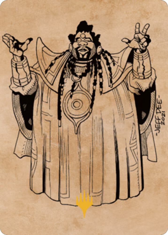 Alaundo the Seer Art Card (Gold-Stamped) 61 card from Art Series: Commander Legends: Battle for Baldur's Gate