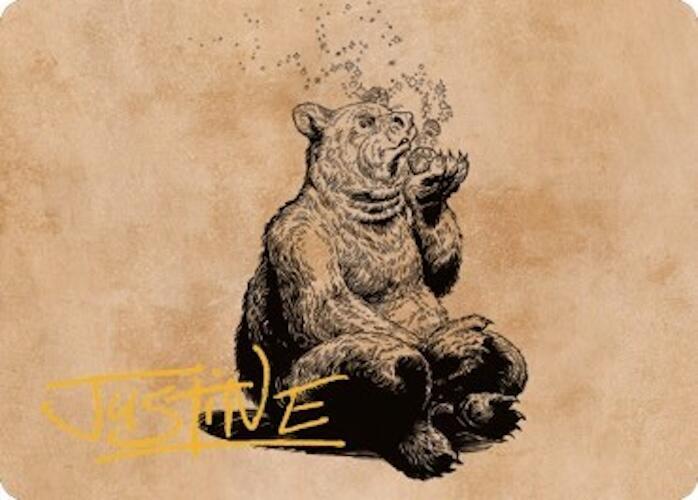 Wilson, Refined Grizzly Art Card (Gold-Stamped Signature) 60 card from Art Series: Commander Legends: Battle for Baldur's Gate