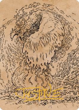 Nemesis Phoenix Art Card (Gold-Stamped Signature) 56 card from Art Series: Commander Legends: Battle for Baldur's Gate