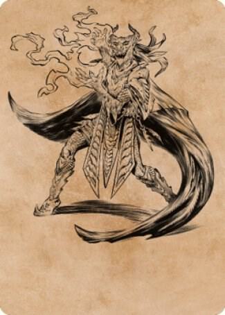 Livaan, Cultist of Tiamat Art Card 55 card from Art Series: Commander Legends: Battle for Baldur's Gate