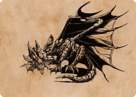 Ancient Copper Dragon Art Card (52/81) card from Art Series: Commander Legends: Battle for Baldur's Gate