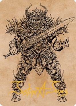Sarevok, Deathbringer Art Card (Gold-Stamped Signature) 50 card from Art Series: Commander Legends: Battle for Baldur's Gate