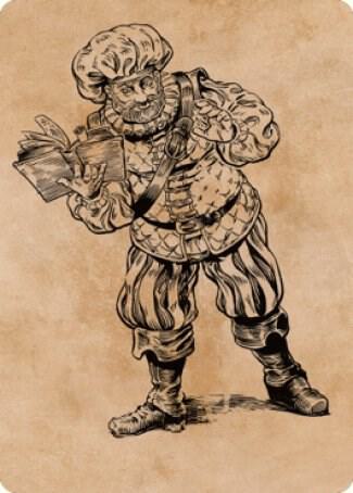 Volo, Itinerant Scholar Art Card 48 card from Art Series: Commander Legends: Battle for Baldur's Gate