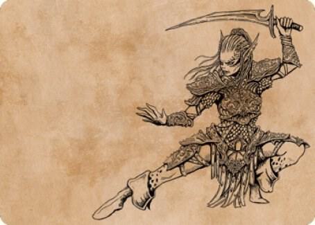 Lae'zel, Vlaakith's Champion Art Card 45 card from Art Series: Commander Legends: Battle for Baldur's Gate
