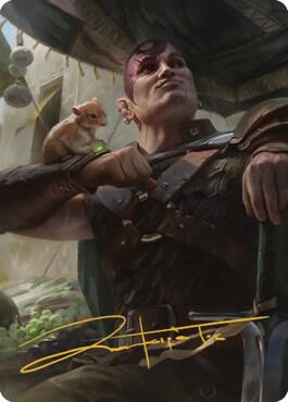 Minsc & Boo, Timeless Heroes Art Card (38/81) (Gold-Stamped Signature) card from Art Series: Commander Legends: Battle for Baldur's Gate