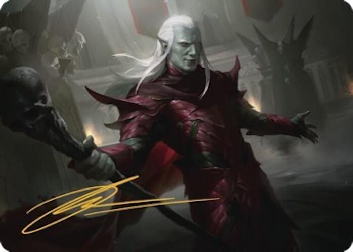 Baeloth Barrityl, Entertainer Art Card (Gold-Stamped Signature) 33 card from Art Series: Commander Legends: Battle for Baldur's Gate