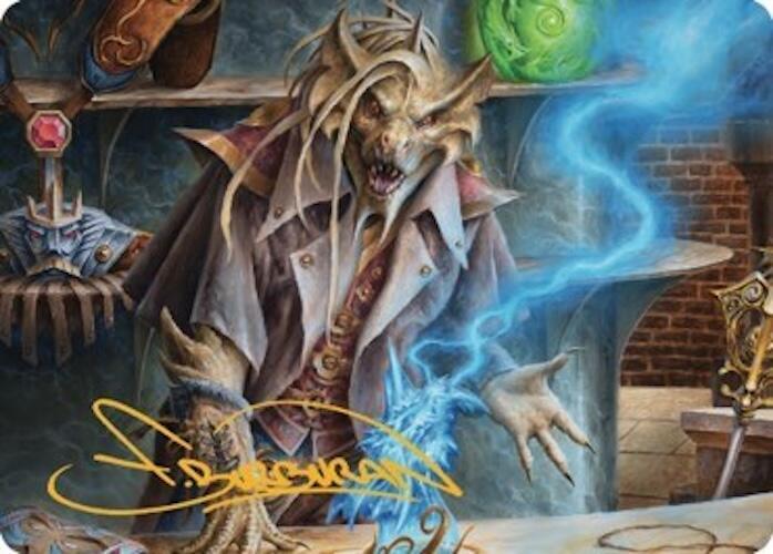 Renari, Merchant of Marvels Art Card (Gold-Stamped Signature) 30 card from Art Series: Commander Legends: Battle for Baldur's Gate