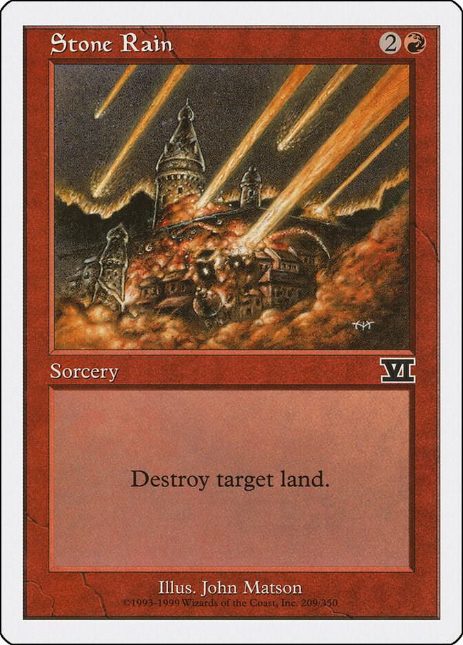 Stone Rain 209 card from Classic Sixth Edition