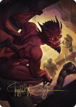 Imp Art Card (Gold-Stamped Signature) 19 card from Art Series: Commander Legends: Battle for Baldur's Gate